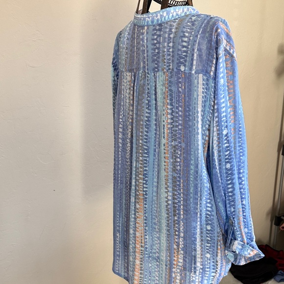 Ruby Rd. Multicolor Striped Button-Down Shirt - Picture 5 of 8